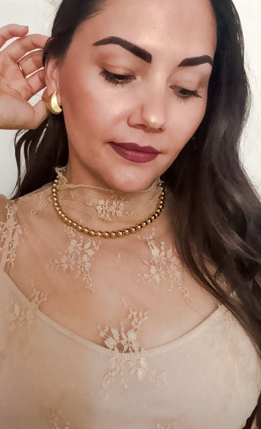 Vintage 80s PARK LANE Gold Beaded Necklace