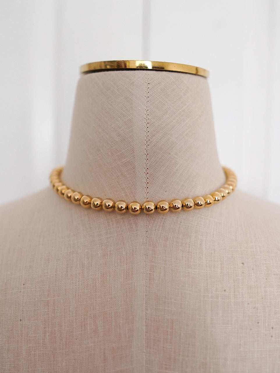 Vintage 80s PARK LANE Gold Beaded Necklace