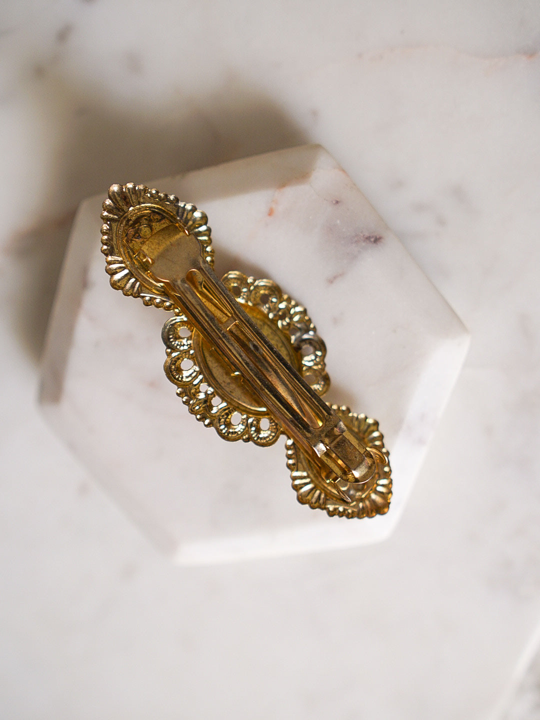 1990s Baroque Pearl Statement Barrette