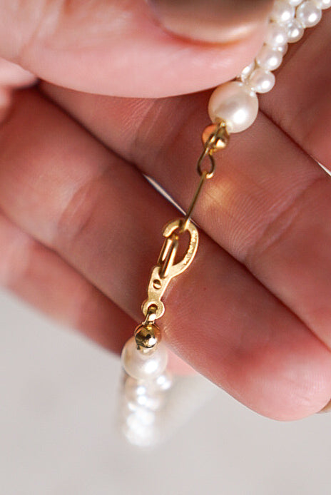 Vintage 1970s Twisted Pearl Torsade Necklace