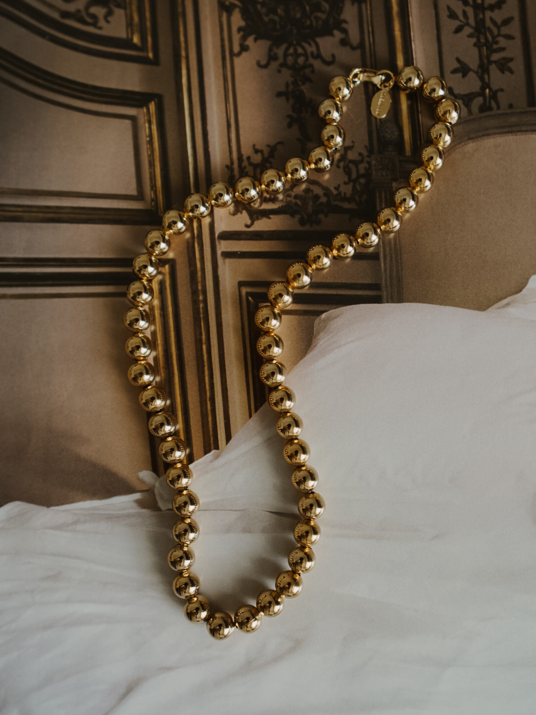 Vintage 80s PARK LANE Gold Beaded Necklace
