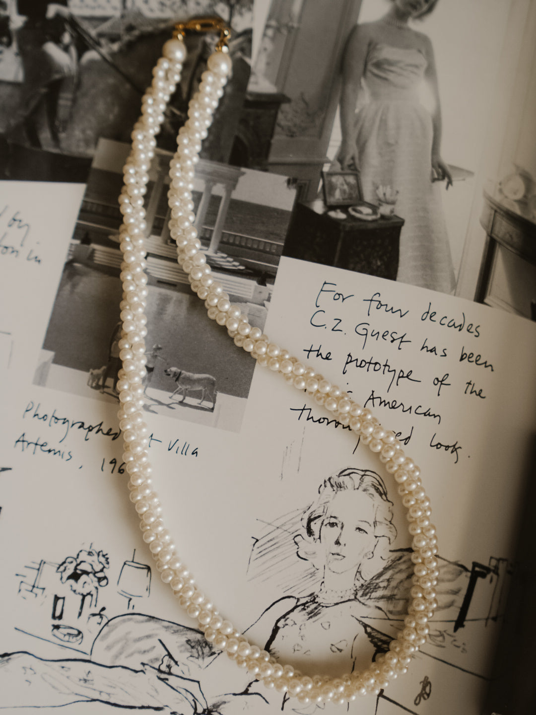Vintage 1970s Twisted Pearl Torsade Necklace