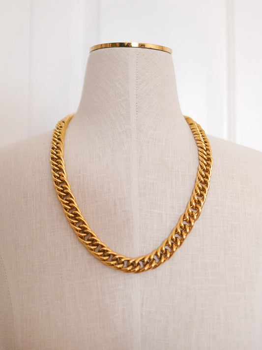 ANNE KLEIN Gold Chunky Chain Toggle Necklace