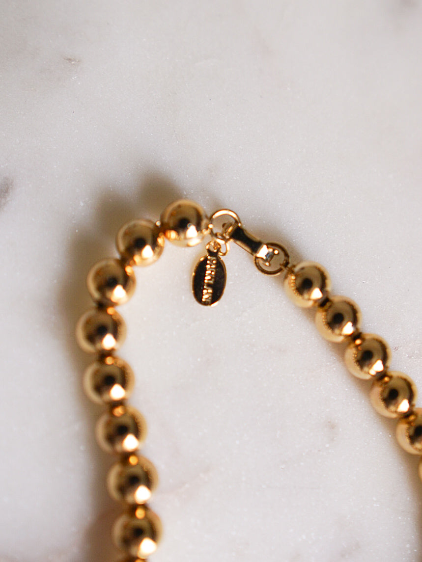 Vintage 80s PARK LANE Gold Beaded Necklace